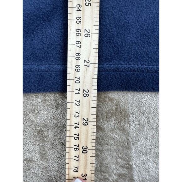 Columbia Men's Size L Fleece Vest Blue Polyester Zip Pockets Large - Picture 5 of 6